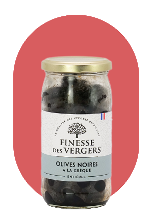 Olives noires entières à la Grecque