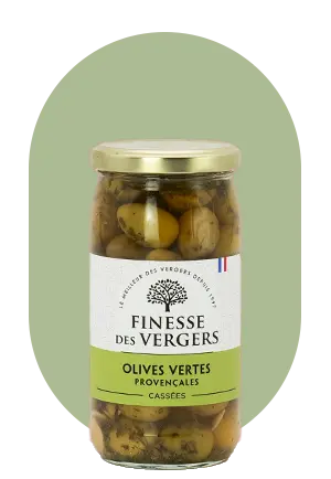 Olives vertes cassées provençale